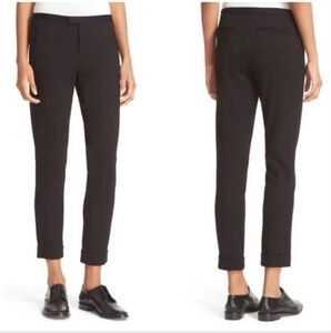 ATM Anthony Thomas Melillo Ponte Ankle Moto Cuffed Pants Size 6 Office Preppy